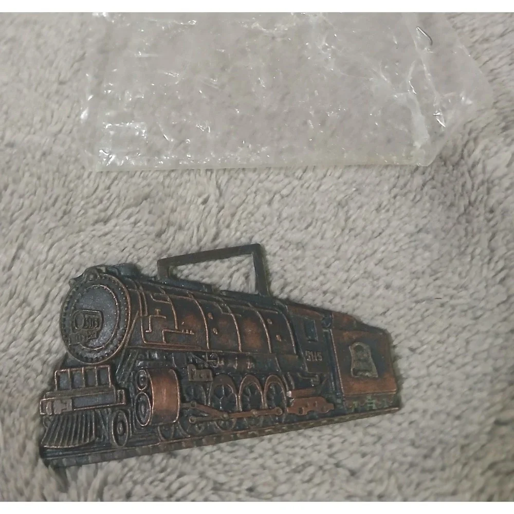 Vtg Steam Locomotive Train Engine Watch Fob Railroad Rock‎ Island Line 5115 NOS